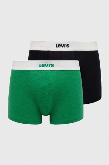 Boxerky Levi's 2-pak pánske, zelená farba