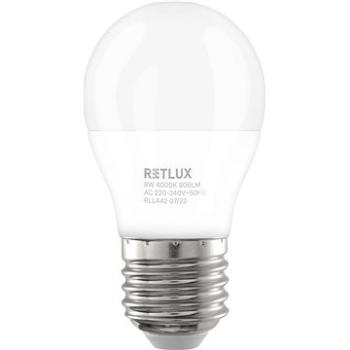 RETLUX RLL 442 G45 E27 miniG 8 W CW