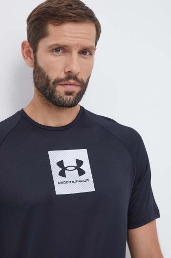 Tréningové tričko Under Armour čierna farba, s potlačou, 1380785