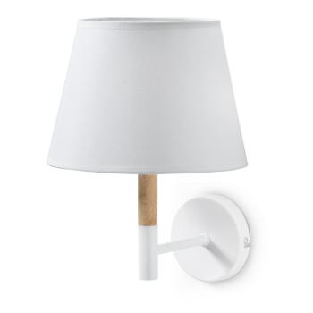 Biela nástenná lampa Kave Home Moskov