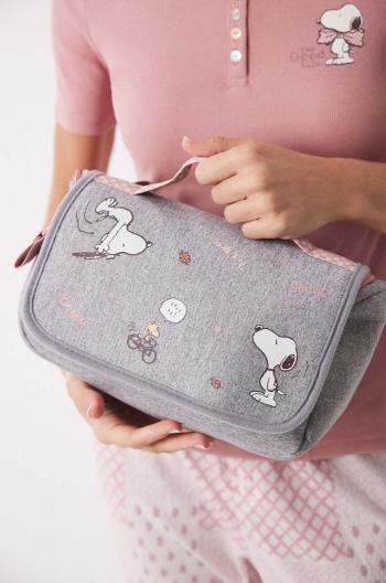 Kozmetická taška women'secret Snoopy ružová farba, 4848828