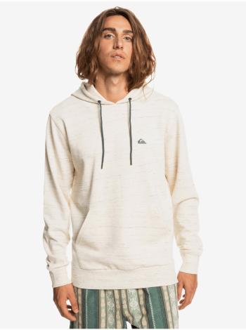 Krémová pánska žíhaná mikina s kapucou Quiksilver Bayrise