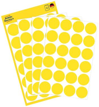 Avery-Zweckform 3007 popisovače etikiet Ø 18 mm žltá 96 ks permanentné papier