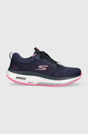 Tréningové topánky Skechers GOwalk Workout Walker tmavomodrá farba