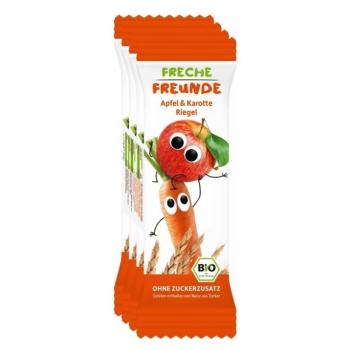 FRECHE FREUNDE Bio ovocná tyčinka jablko a mrkva 12m+ 4 x 23 g