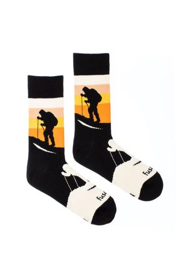 Viacfarebné vzorované ponožky Na túre