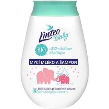 LINTEO BABY Umývacie mlieko a šampón s BIO nechtíkom lekárskym 250 ml (8594158373571)