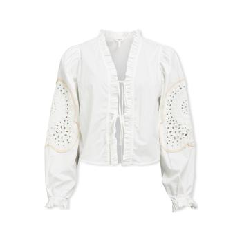 Object  Noos Top Brodera L/S - White Sand  Blúzka Béžová