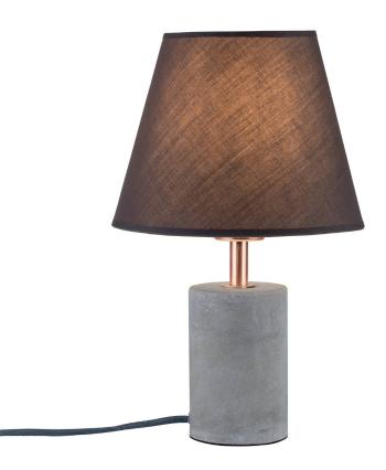 Paulmann Neordic Tem 79622 lampa na nočný stolík LED  E27 20 W   betónovo sivá, meď, antracitová