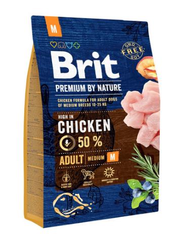 Brit Premium by Nature dog Adult M 3kg