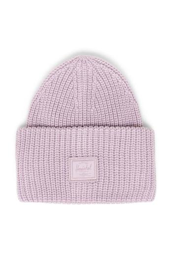 Čiapka Herschel Juneau Beanie fialová farba, z hrubej pleteniny