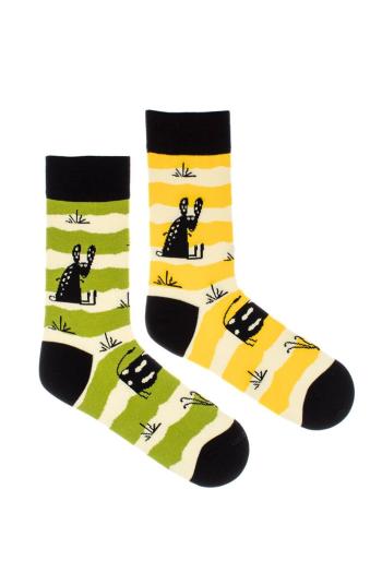 Žlto-zelené ponožky Farm Animal