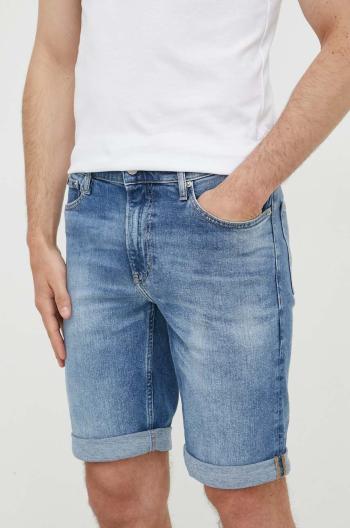 Rifľové krátke nohavice Calvin Klein Jeans pánske