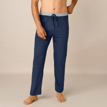 Blancheporte Pyžamové nohavice, súprava 2 ks nám.modrá+sivý melír 68/70