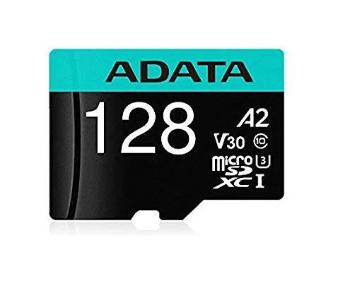 ADATA MicroSDXC karta 128GB Premier Pro UHS-I V30S (R: 100/W: 80 MB/s) + SD adaptér