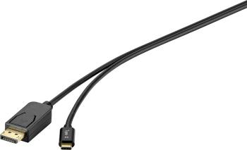 Renkforce USB-C™ / DisplayPort káblový adaptér #####USB-C™ Stecker, #####DisplayPort Stecker 1.80 m čierna RF-4538166  #
