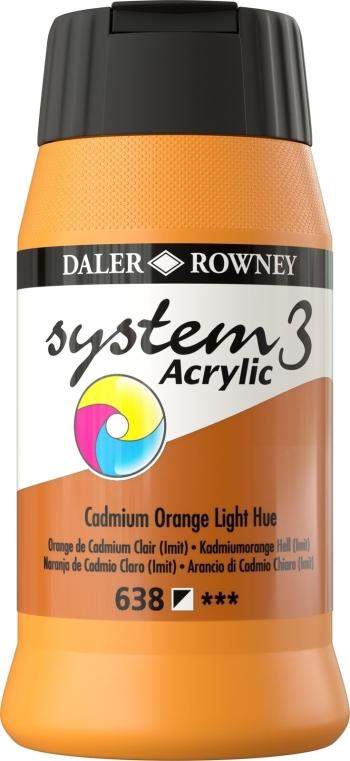 Daler Rowney System3 Akrylová farba Cadmium Orange Light Hue 500 ml 1 ks