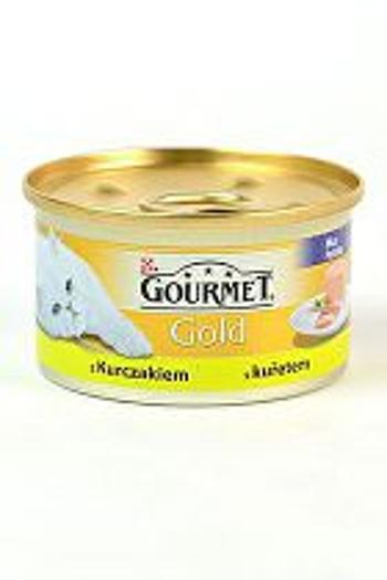 Gourmet Gold cons. jemná paštéta pre mačky s kuracím mäsom 85g + Množstevná zľava