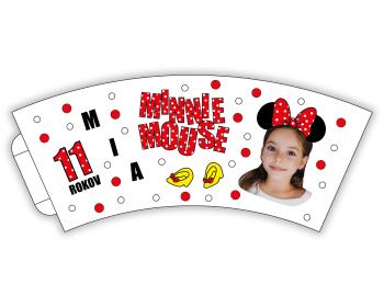 Personalizované papierové poháre 6 ks - Minnie Mouse