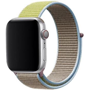 Eternico Airy na Apple Watch 38 mm/40 mm/41 mm  Biscuit Gold and Blue edge (AET-AWAY-BiGoB-42)