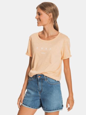 Svetlooranžové tričko s potlačou Roxy
