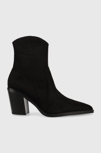 Členkové topánky Answear Lab dámske, čierna farba, na podpätku,