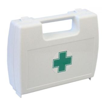 Lékárnička - plast. kufřík s křížem bílý prázdný