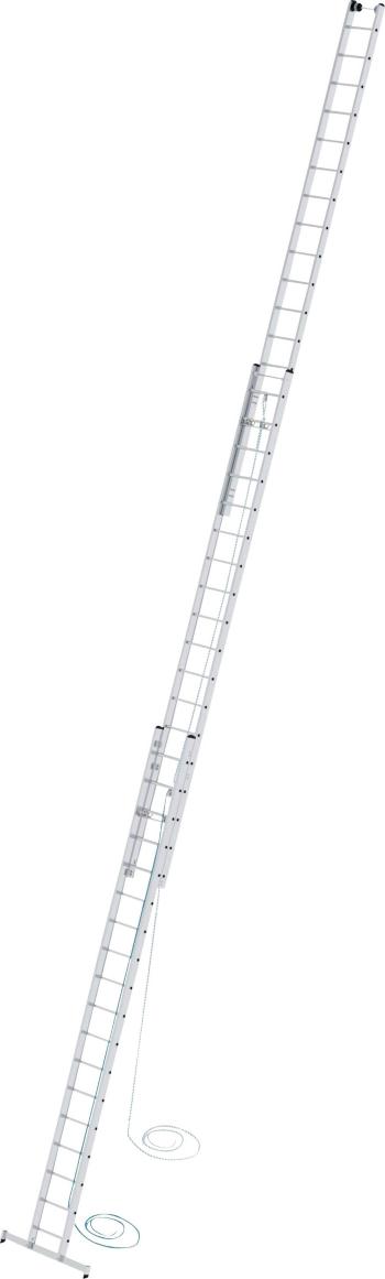 MUNK Günzburger Steigtechnik  22418 hliník výsuvný hliníkový rebrík s lanom Montáž pomocou nástrojov Max.prac. výška: 13