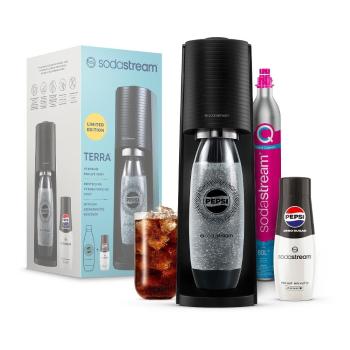 SODASTREAM TERRA Black Pepsi Zero Mpack výrobník sódy