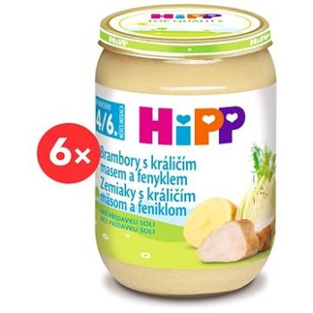 HiPP Zemiaky s králičím mäsom a feniklom – 6× 190 g (4062300281134)