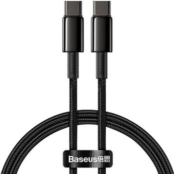Baseus Tungsten Gold Fast Charging Data Cable Type-C (USB-C) 100 W 1 m Black (CATWJ-01)