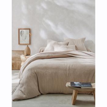 Blancheporte Jednofarebné posteľná bielizeň z bavlnenej gázoviny piesková klasická plachta 240x310cm