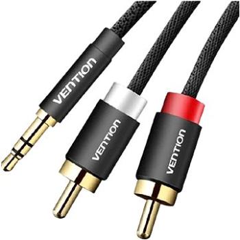 Vention 3,5 mm Jack Male to 2× RCA Male Audio Cable 10 m Black Metal Type (BCFBL)
