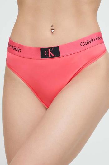 Tangá Calvin Klein Underwear ružová farba