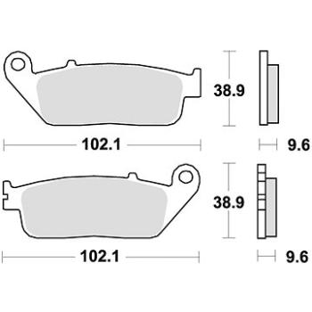 Braking brzdové doštičky (sinterová zmes CM56) (2 ks) M501 – 274 (M501-274)