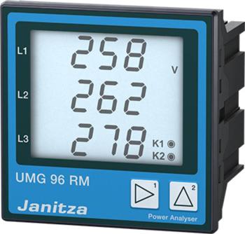 Janitza UMG 96RM-P  Univerzálne meracie zariadenie UMG96RM-P, Profibus LN: 10 - 300 VAC<br>LL: 18-520VAC