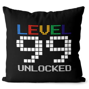 Vankúš Level unlocked (vek: 99, Velikost: 40 x 40 cm)