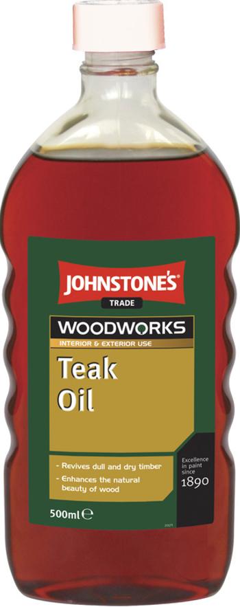 Olej Johnstone's Teak Oil - olej na drevo 0,5 l bezfarebná