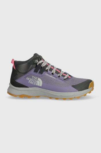 Topánky The North Face Cragstone Mid Waterproof dámske, fialová farba