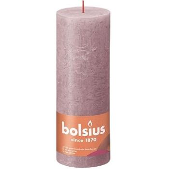 BOLSIUS rustikálna stĺpová púdrovo ružová 190 × 68 mm (8717847149466)