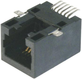 ASSMANN WSW A-20041-LP/SMT-A Modulárny panelový konektor - SMD A-20041-LP/SMT-A zásuvka, rovná RJ12 Počet pólov: 6P6C