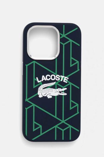 Puzdro na mobil Lacoste iPhone 15 Pro 6.1 tmavomodrá farba, LCHMP15LSBIV