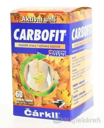 CARBOFIT Čárkll k zníženiu nadmernej plynatosti po jedle 60 kapsúl