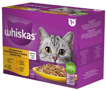 WHISKAS kapsičky pre mačky hydinový výber v želé (kura,kačka,hydina,morka) 12x85g