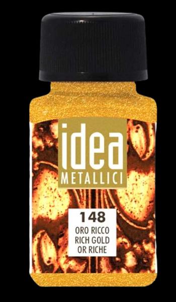 MAIMERI IDEA METALLICI - Tekuté metalické farby 148 - rich gold, 60 ml