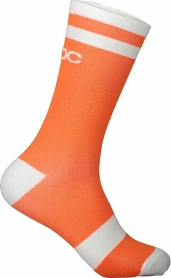 POC Lure MTB Long Sock Zink Orange/Hydrogen White L