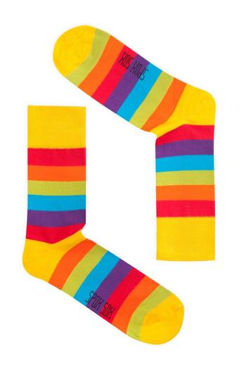 Unisex viacfarebné ponožky Spox Sox Rainbow