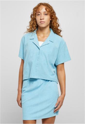 Urban Classics Ladies Towel Resort Shirt balticblue - XS