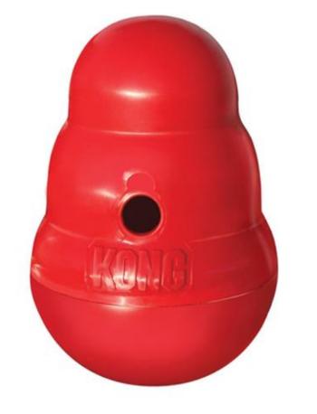 Hračka Kong Dog Wobbler, plniaca, červená, plast,  L