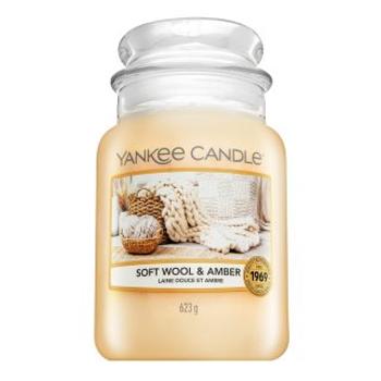 Yankee Candle Soft Wool & Amber vonná sviečka 623 g